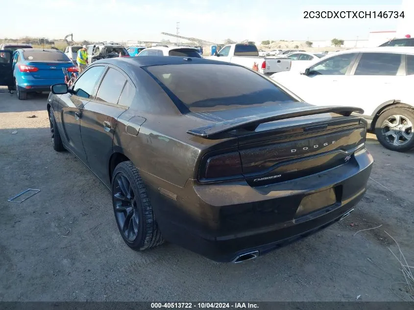 2012 Dodge Charger R/T VIN: 2C3CDXCTXCH146734 Lot: 40513722