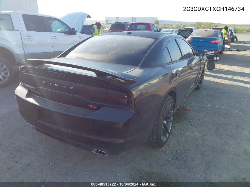 2012 Dodge Charger R/T VIN: 2C3CDXCTXCH146734 Lot: 40513722