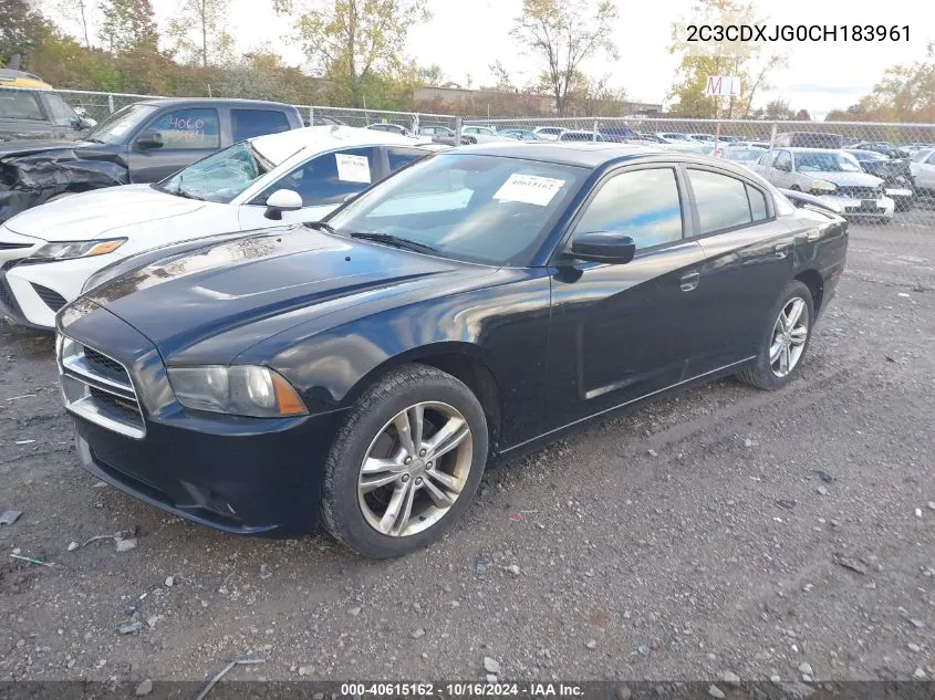 2C3CDXJG0CH183961 2012 Dodge Charger Sxt