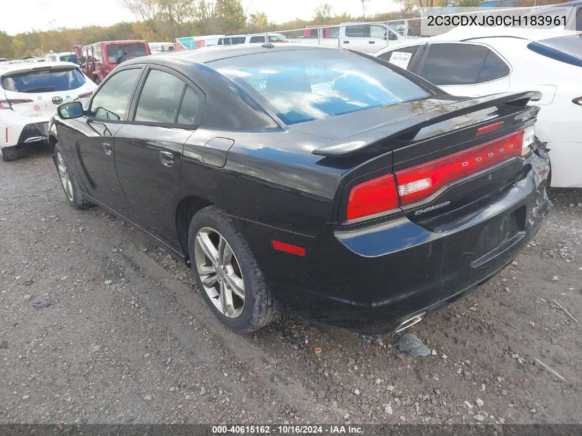 2C3CDXJG0CH183961 2012 Dodge Charger Sxt