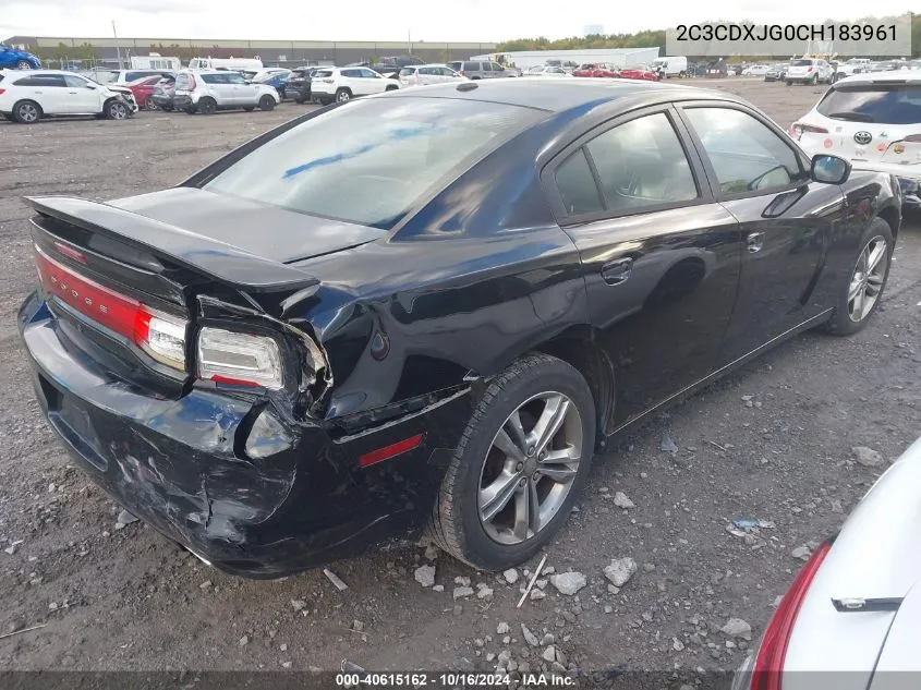 2C3CDXJG0CH183961 2012 Dodge Charger Sxt