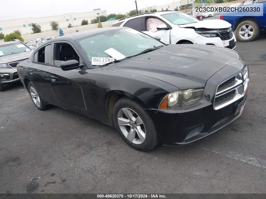 2C3CDXBG2CH260330 2012 Dodge Charger Se