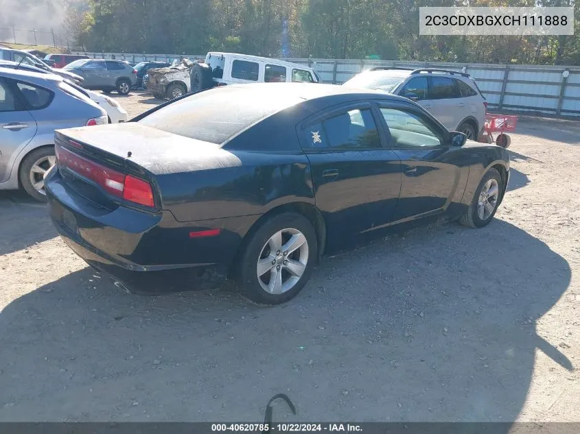 2C3CDXBGXCH111888 2012 Dodge Charger Se