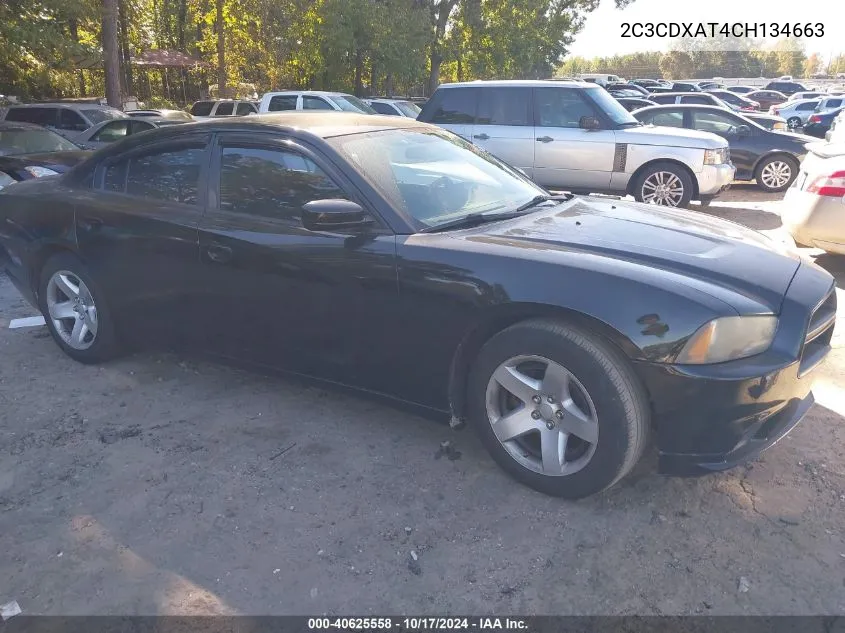 2012 Dodge Charger Police VIN: 2C3CDXAT4CH134663 Lot: 40625558