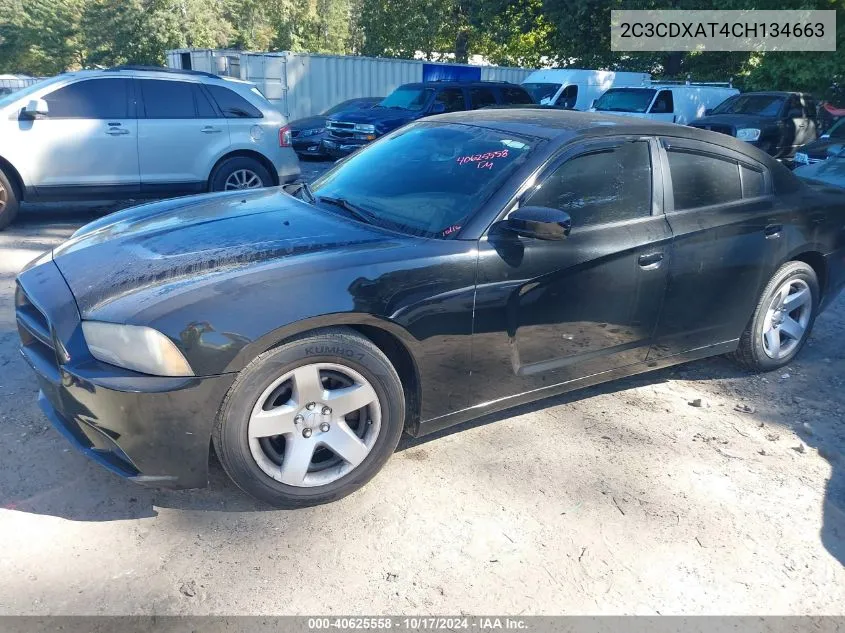 2012 Dodge Charger Police VIN: 2C3CDXAT4CH134663 Lot: 40625558