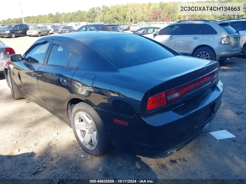 2012 Dodge Charger Police VIN: 2C3CDXAT4CH134663 Lot: 40625558