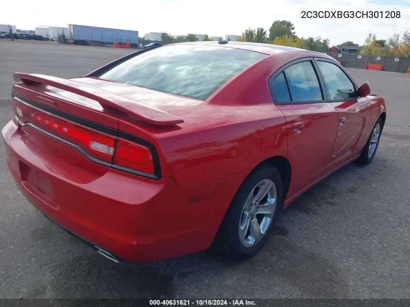 2C3CDXBG3CH301208 2012 Dodge Charger Se