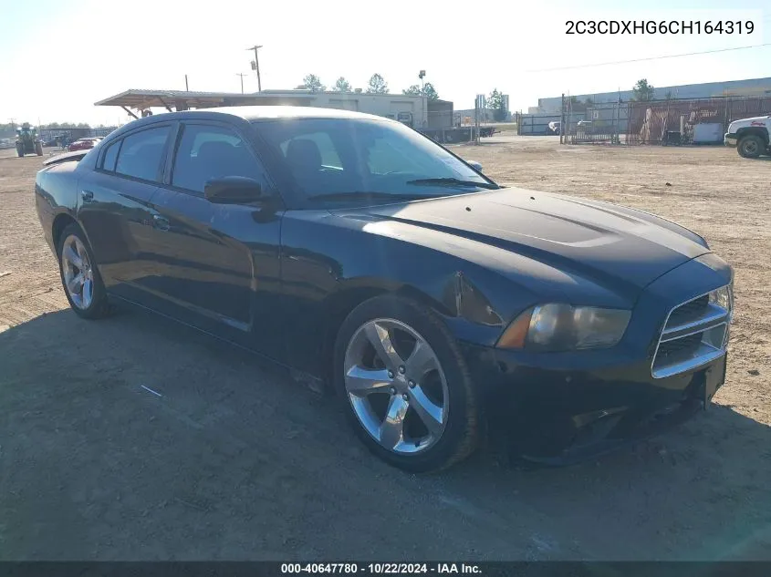 2012 Dodge Charger Sxt VIN: 2C3CDXHG6CH164319 Lot: 40647780