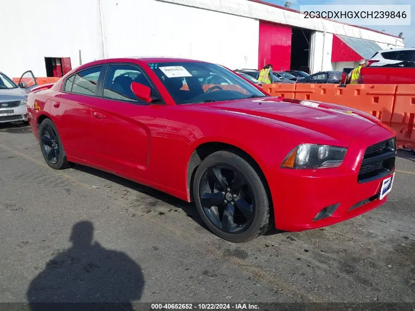 2C3CDXHGXCH239846 2012 Dodge Charger Sxt