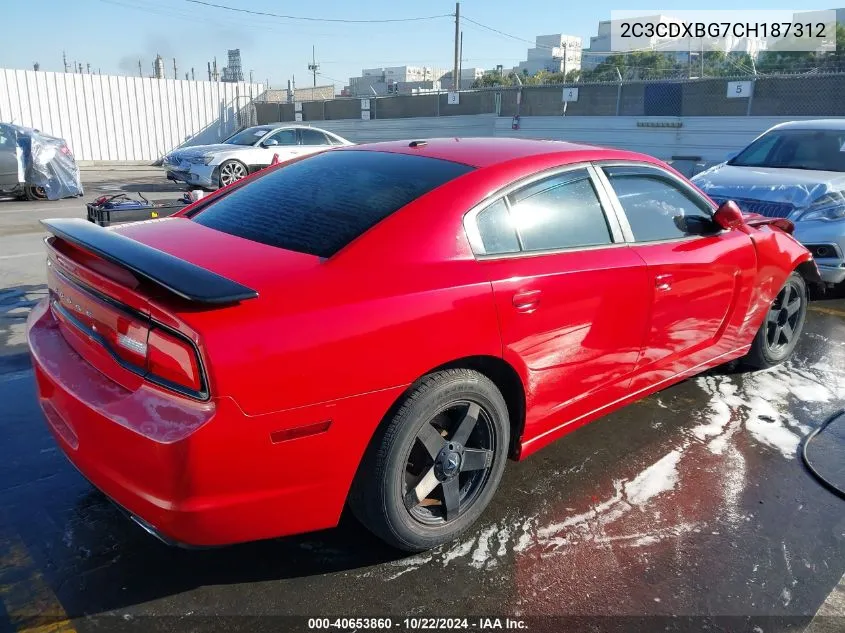 2C3CDXBG7CH187312 2012 Dodge Charger Se