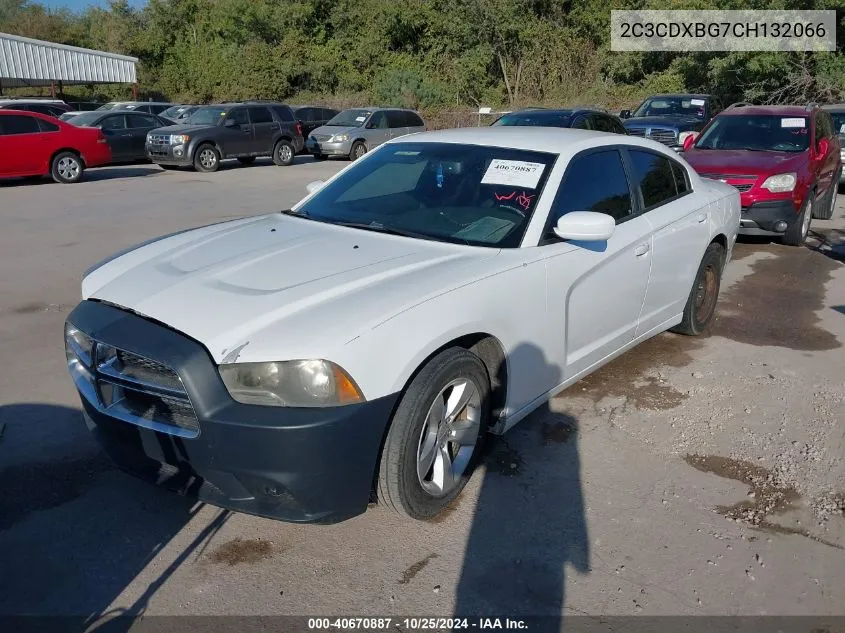 2012 Dodge Charger Se VIN: 2C3CDXBG7CH132066 Lot: 40670887