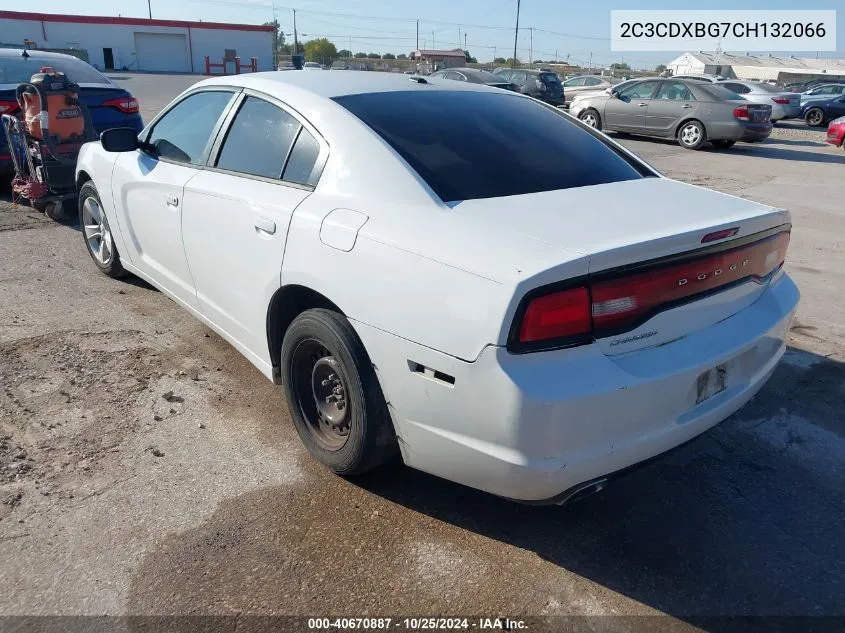 2012 Dodge Charger Se VIN: 2C3CDXBG7CH132066 Lot: 40670887