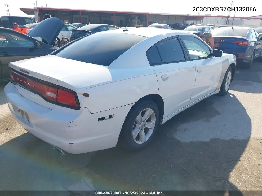 2012 Dodge Charger Se VIN: 2C3CDXBG7CH132066 Lot: 40670887