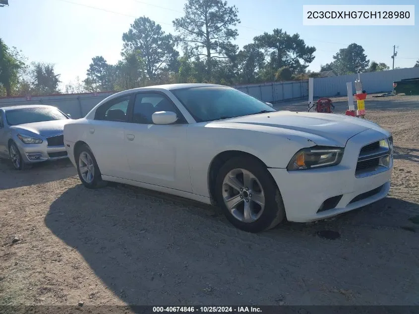 2012 Dodge Charger Sxt VIN: 2C3CDXHG7CH128980 Lot: 40674846