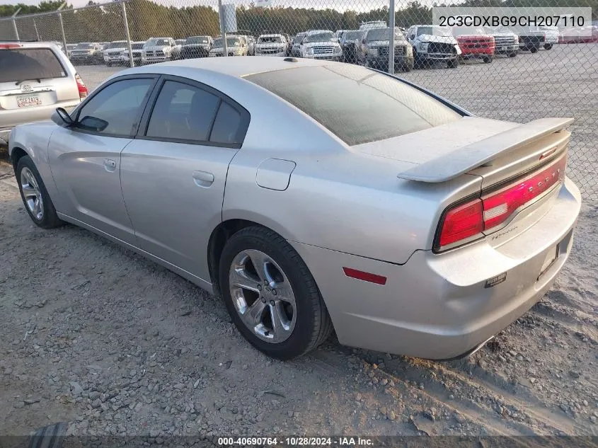 2012 Dodge Charger Se VIN: 2C3CDXBG9CH207110 Lot: 40690764