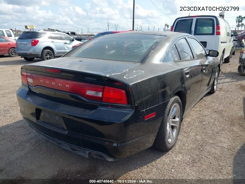 2012 Dodge Charger Police VIN: 2C3CDXAT0CH262799 Lot: 40745640