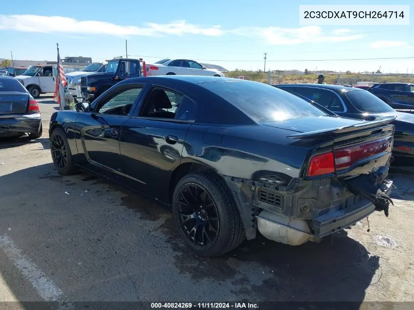 2012 Dodge Charger Police VIN: 2C3CDXAT9CH264714 Lot: 40824269