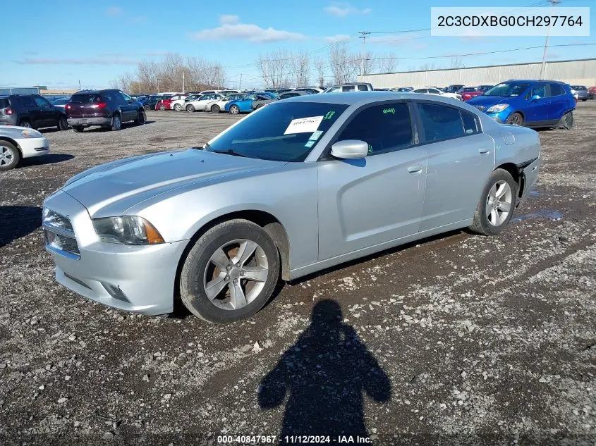 2012 Dodge Charger Se VIN: 2C3CDXBG0CH297764 Lot: 40847967