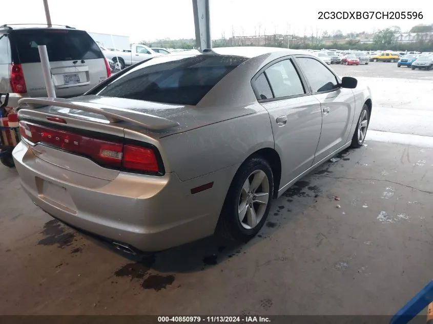 2C3CDXBG7CH205596 2012 Dodge Charger Se