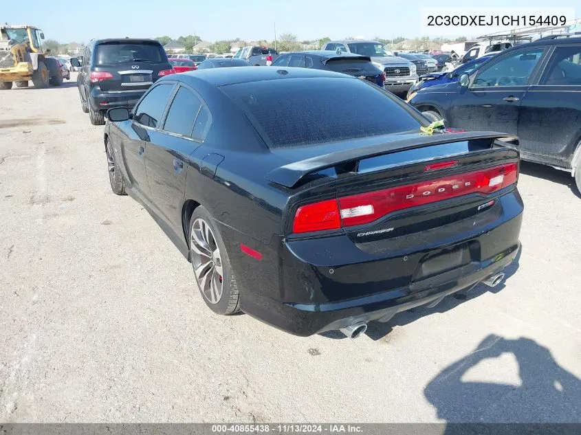 2012 Dodge Charger Srt8 VIN: 2C3CDXEJ1CH154409 Lot: 40855438