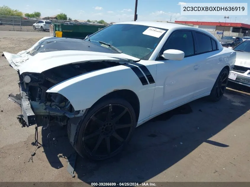 2013 Dodge Charger Se VIN: 2C3CDXBGXDH636919 Lot: 39286699