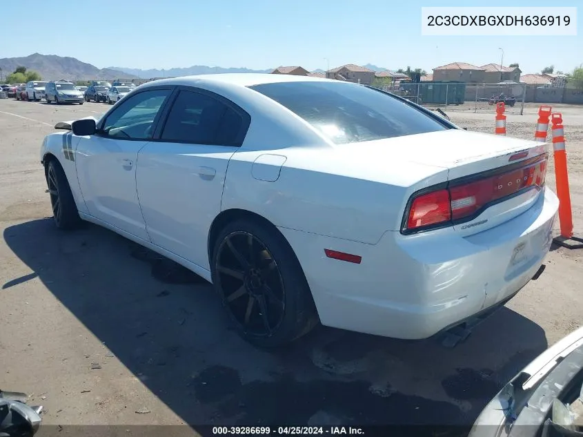 2013 Dodge Charger Se VIN: 2C3CDXBGXDH636919 Lot: 39286699