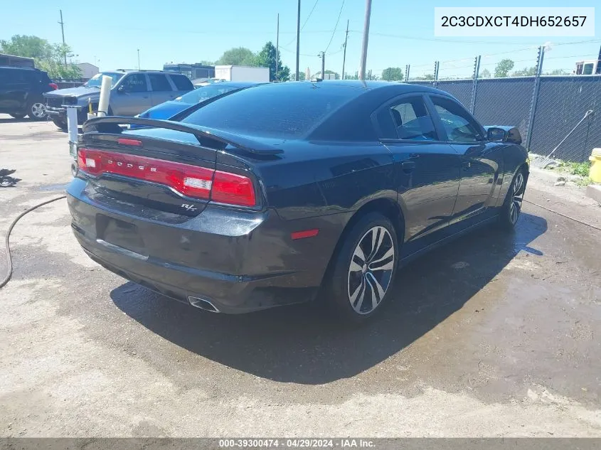 2013 Dodge Charger R/T VIN: 2C3CDXCT4DH652657 Lot: 39300474