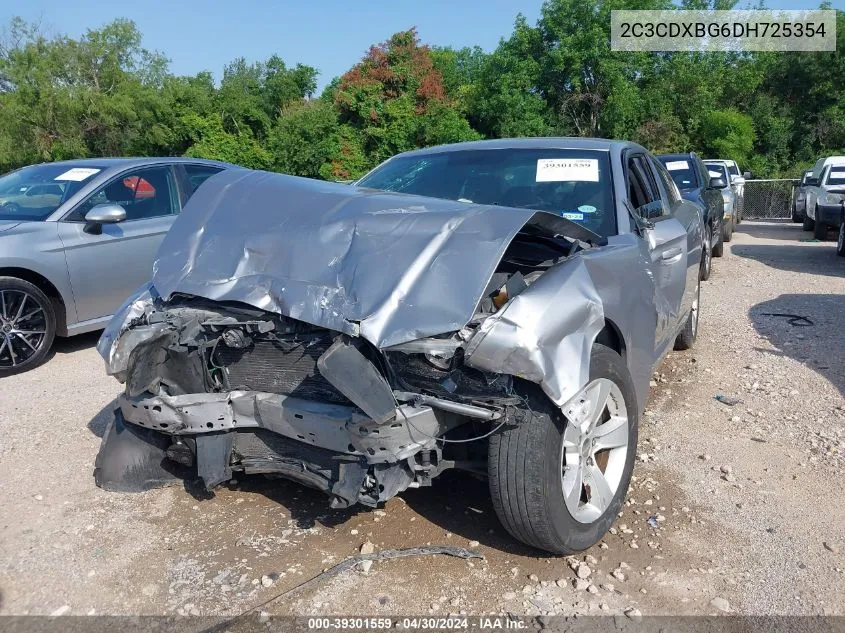 2013 Dodge Charger Se VIN: 2C3CDXBG6DH725354 Lot: 39301559