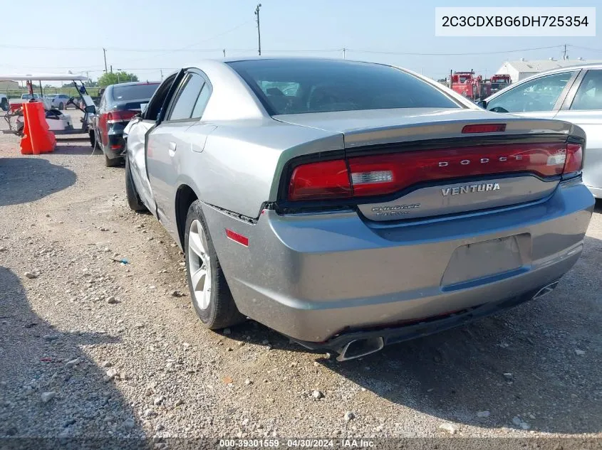 2013 Dodge Charger Se VIN: 2C3CDXBG6DH725354 Lot: 39301559