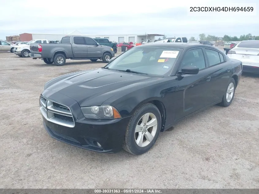 2C3CDXHG4DH694659 2013 Dodge Charger Sxt Plus