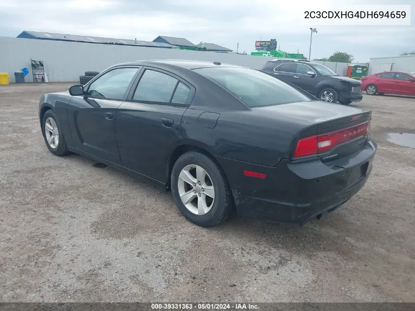 2C3CDXHG4DH694659 2013 Dodge Charger Sxt Plus