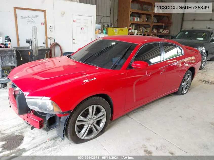 2013 Dodge Charger Sxt VIN: 2C3CDXJG6DH735349 Lot: 39442971