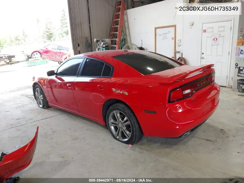 2013 Dodge Charger Sxt VIN: 2C3CDXJG6DH735349 Lot: 39442971