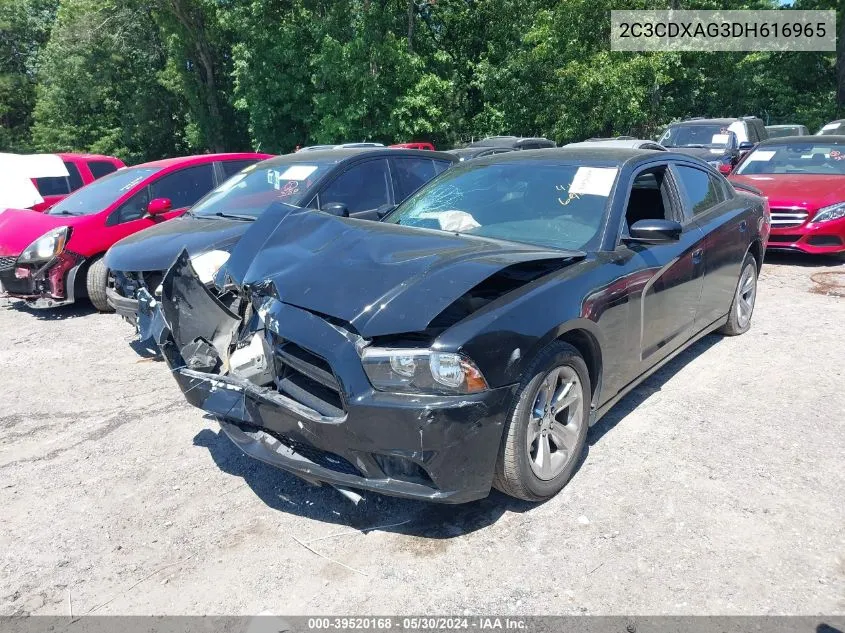 2013 Dodge Charger Police VIN: 2C3CDXAG3DH616965 Lot: 39520168