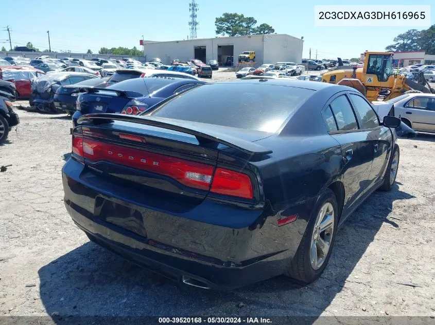 2013 Dodge Charger Police VIN: 2C3CDXAG3DH616965 Lot: 39520168