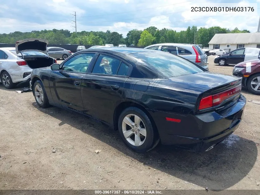 2013 Dodge Charger Se VIN: 2C3CDXBG1DH603176 Lot: 39617357