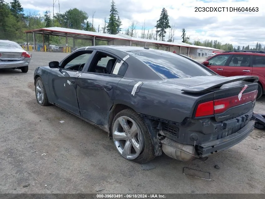 2013 Dodge Charger R/T Max VIN: 2C3CDXCT1DH604663 Lot: 39683491