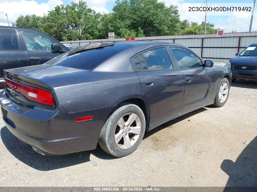 2C3CDXHG0DH719492 2013 Dodge Charger Sxt