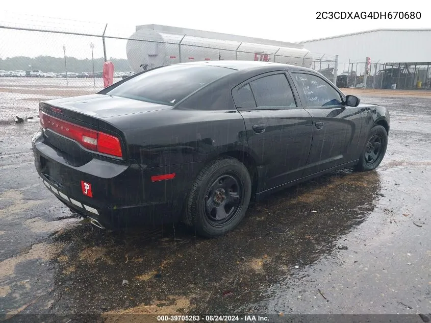 2C3CDXAG4DH670680 2013 Dodge Charger Police