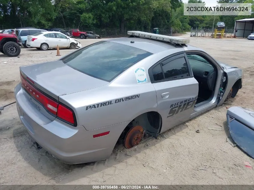 2013 Dodge Charger Police VIN: 2C3CDXAT6DH696324 Lot: 39755458