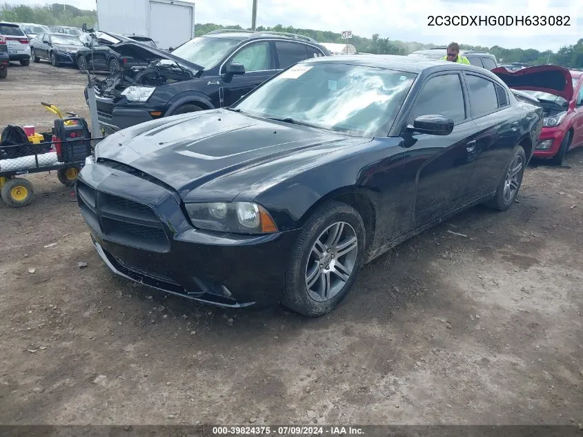 2013 Dodge Charger Sxt VIN: 2C3CDXHG0DH633082 Lot: 39824375