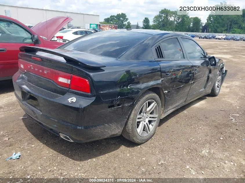 2013 Dodge Charger Sxt VIN: 2C3CDXHG0DH633082 Lot: 39824375