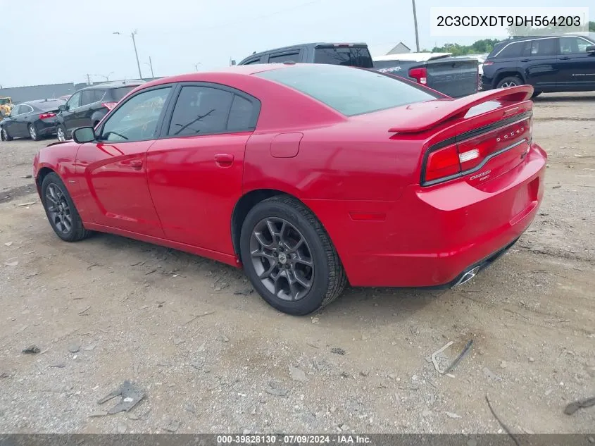 2013 Dodge Charger R/T Max VIN: 2C3CDXDT9DH564203 Lot: 39828130