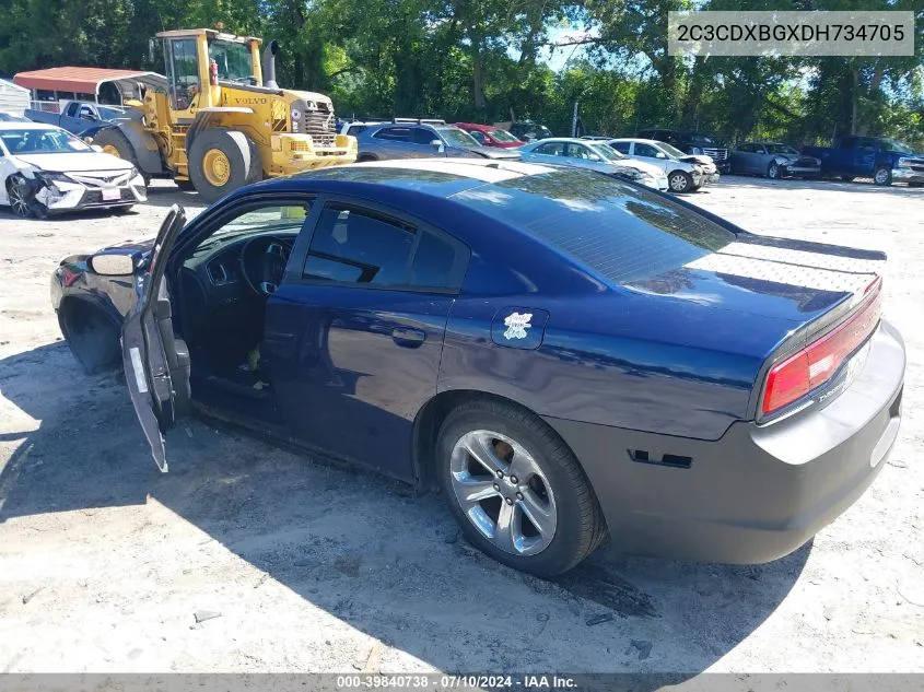 2013 Dodge Charger Se VIN: 2C3CDXBGXDH734705 Lot: 39840738