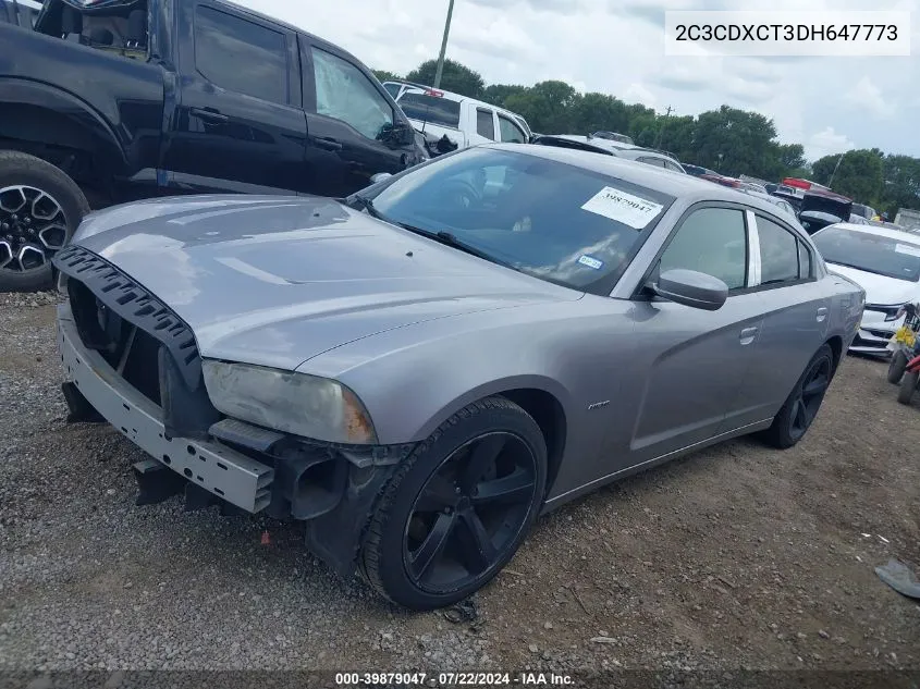 2013 Dodge Charger R/T VIN: 2C3CDXCT3DH647773 Lot: 39879047