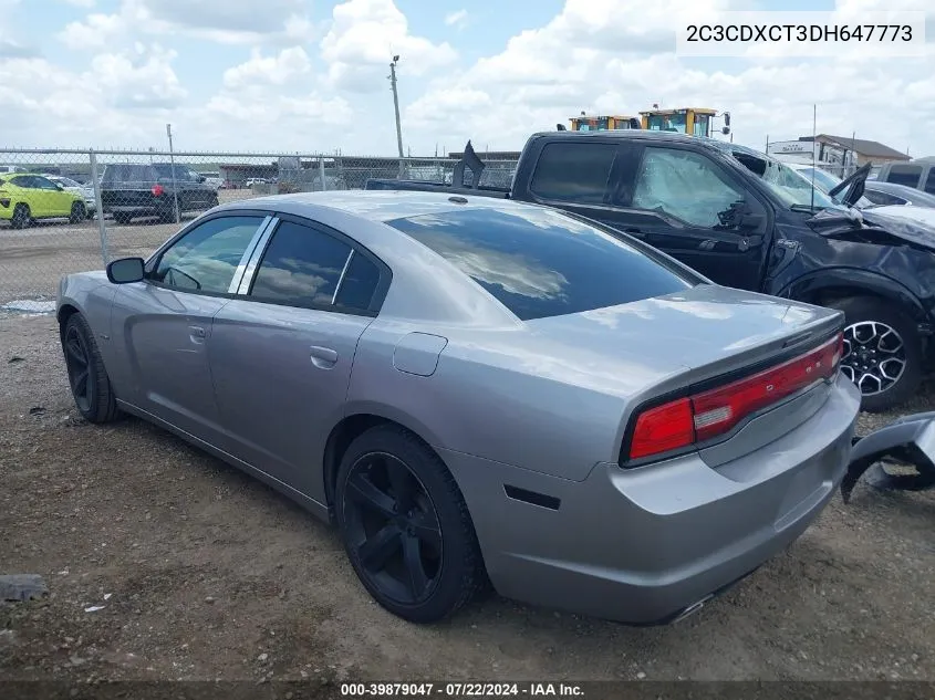 2C3CDXCT3DH647773 2013 Dodge Charger R/T