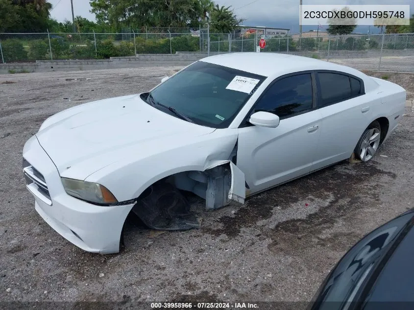 2013 Dodge Charger Se VIN: 2C3CDXBG0DH595748 Lot: 39958966