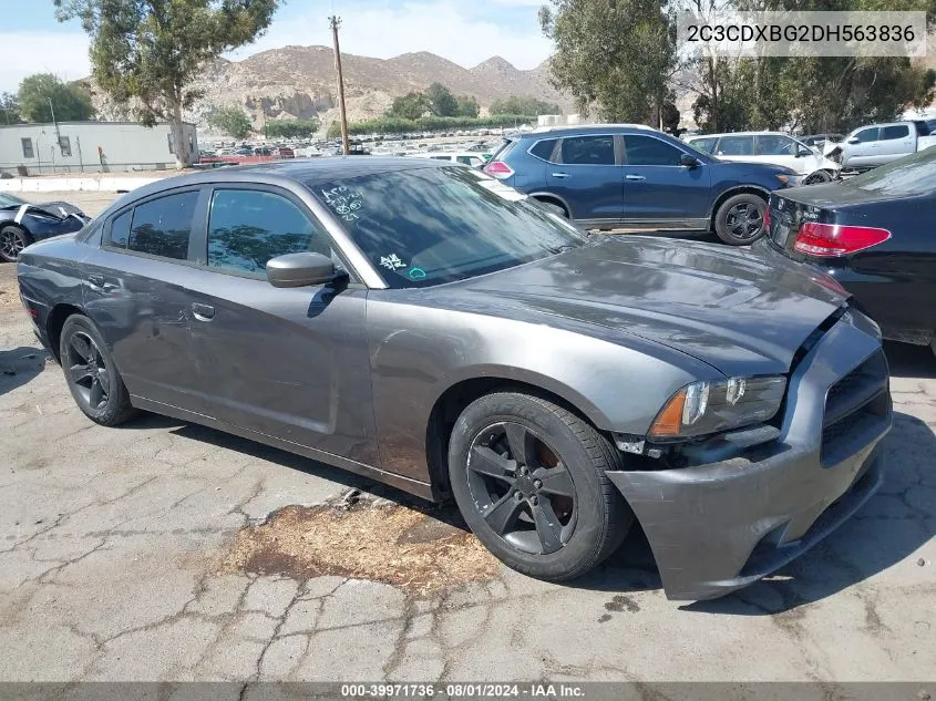 2013 Dodge Charger Se VIN: 2C3CDXBG2DH563836 Lot: 39971736