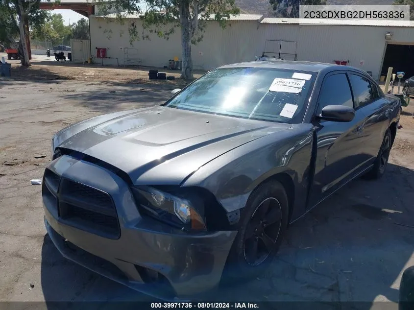 2013 Dodge Charger Se VIN: 2C3CDXBG2DH563836 Lot: 39971736