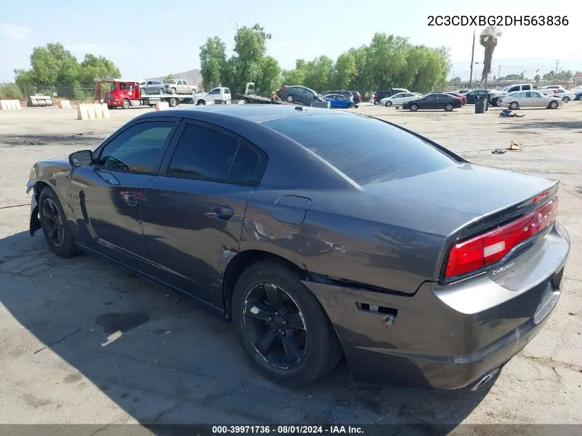 2013 Dodge Charger Se VIN: 2C3CDXBG2DH563836 Lot: 39971736